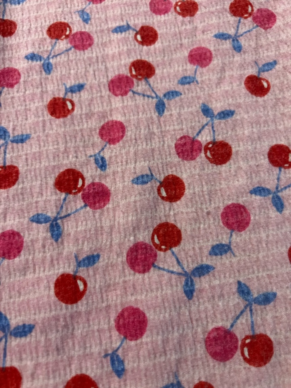 Paisley Lane Girls Pink Cherry-Print Smocked Jumpsuit Size 7 - Picture 9 of 9